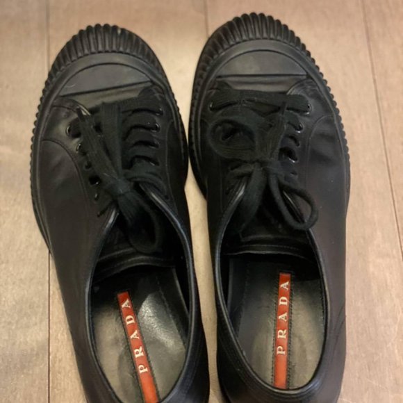 Men’s Prada Leather Sneakers - Picture 1 of 6